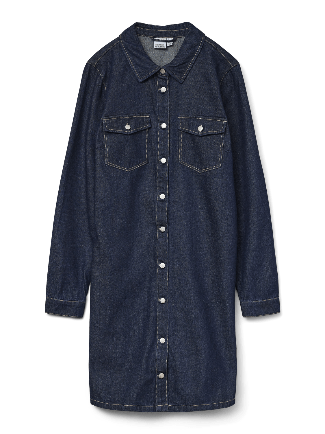 VMJENNIE Short Dress - Dark Blue Denim - VERO MODA & VILA Bergvik
